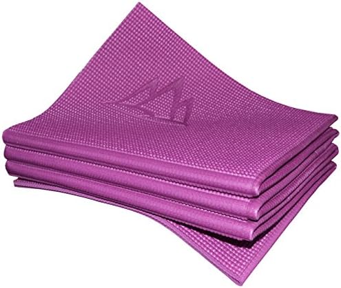 Khataland YoFoMat - Best Travel Yoga Mat, Foldable, with Travel Bag, Extra Long 72-Inch, Free From Phthalates & Latex