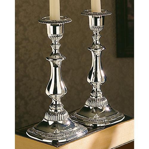 SILVER PLATED CANDLESTICKS SULGRAVE OF 2)