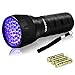 Black Light UV Flashlight, Mini 395nm UV Lights 21 LED Ultraviolet Blacklight Detector for Cat/Dog Urine, Pet Stains and Bed Bug Matching with Pet Odor Eliminator[Batteries Included]