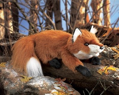Childrens Toyshop  Toys : Plush Small Red Fox Puppet
