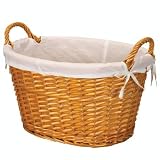 Whitney Design ML-5567 Willow Laundry Basket with lining and handles