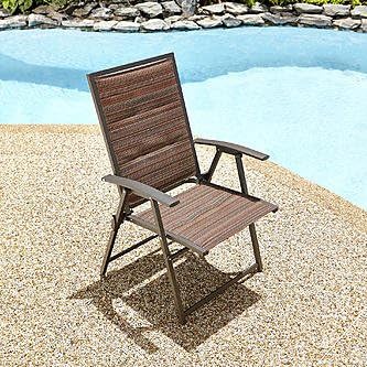 Garden Oasis Matching Folding Padded Sling Chair - Palmetto