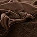 Bedsure GentleSoft Fleece Blanket Twin Size Brown - 300GSM Lightweight Plush Fuzzy Cozy Soft Warm Blanket for Bed, Sofa, Couch, Travel, Camping, 60x80 inches