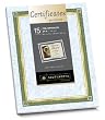 Southworth Foil-Enhanced Certificates, 8.5 x 11 Inches, Green and Gold Border, 15 per Pack (CT2R)