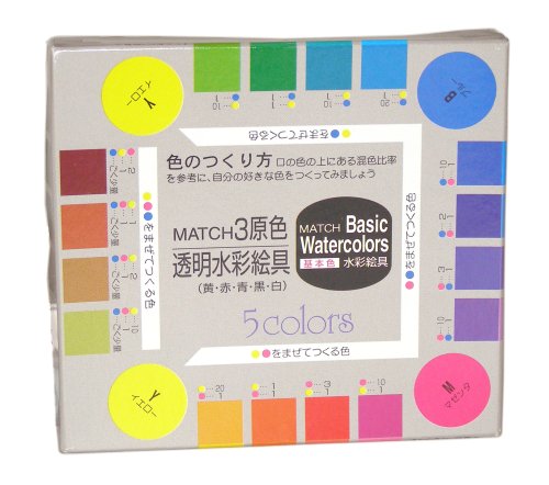 マッチ ベーシックカラー3原色セット5色入