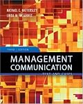 Management Communication: Principles and Practice