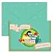 United Feathered Friends Single Christmas Cards - Caroling (1 Card + 1 Envelope + 1 Sticker) | Rungtong & Co. Stationery Line
