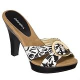 Xhilaration Tera Sandals - Black/ White Floral