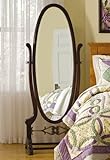 Heirloom Cherry Antique Replica Cheval Oval Floor Mirror by Winston Brands