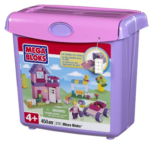Megabloks Micro Bloks Scoop'n Build Bucket pink