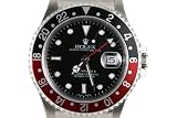 Rolex Mens Stainless Steel Gmt II Black Dial