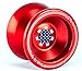 US Yo-Yo - Professional Yo-Yo by MhIL - Yoyo Toy Made of Alloy Aluminum Red for Tricks for Intermediate to Advance YoYo Players 3 Strings + Glove Included a non-responsive Yo-Yo