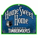 NBA Minnesota Timberwolves 11-by-9 Wood Home Sweet Home Sign