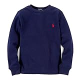 ラルフローレン ロング Tシャツ 長袖 キッズ 男の子 子供服 ロンT 7(歳),ネイビー [並行輸入品]