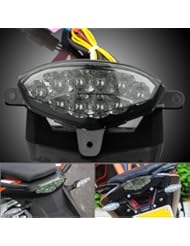 Sports: 1x Integrated 10 Eagle Eye LED Smoke Lens Running Rear Tail Brake Light Turn Signal OEM Fitting KTM Duke 125 200 2012 2013 - Motorbike Lights