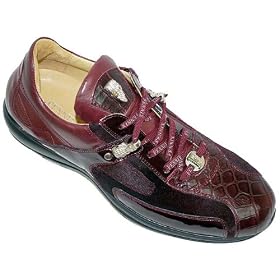 Fennix Italy Genuine Alligator And Nappa Leather Patent Leather Pony Hair Sneakers With... by Fennix Italy