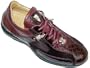 Fennix Italy 3050 Genuine Alligator/Pony Hair Casual Sneakers (12, Wine)