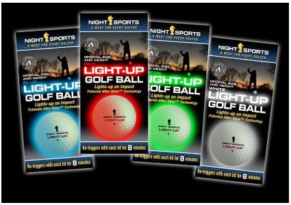 Night Sports LED Single Light Up Golf Ball - Red
