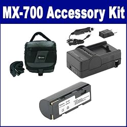 Fujifilm MX-700 Digital Camera Accessory Kit includes: SDNP80 Battery, SDM-144 Charger, SDC-27 Case