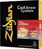 Zildjian A0926-11 A Zildjian 4-Pack Cast Bronze Cymbals Matched Promo Box Set