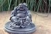 Garden ornamental Figure - Buddha, Cast stone, Slate gray