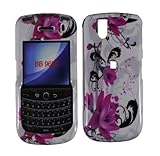 Hard Rose Pink Flowers Case Cover Faceplate Protector for Blackberry Bold 9 ....