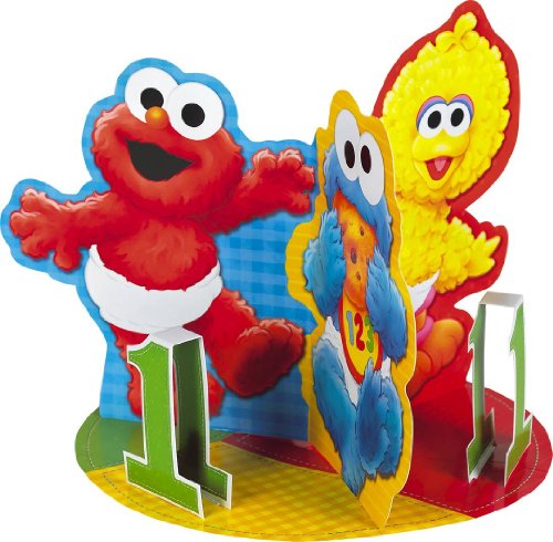 Sesame Street 1st Birthday 8 3/4in Centerpiece