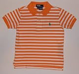 Polo Ralph Lauren Boys Short Sleeve Striped Polo Shirt with Logo