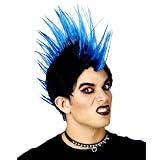Wig Blue Punk Rocker