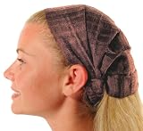 MayaWear Bandana - Chocolate Brown Handwoven 100% Cotton with Elastic Backing Easy to wear