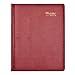 Brownline Weekly Planner Twin-Wire Binding with Soft Lizard-Like Cover, 11-Inch X 8-1/2-Inch, English, Red (CB950.RED_2015)