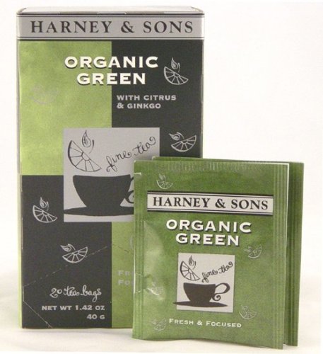 Harney & Sons Fine Teas Organic Green Citrus & Ginkgo - 20 Teabags by Harney and Sons