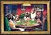 C.M. Coolidge (Bold Bluff, Dogs Playing Poker) Framed Art Poster Print - 24 X 36