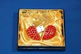 Red Crystal Heart USB Drive 2GB