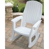 Semco Outdoor Rocking Chair, WHITE