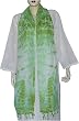 Handmade Scarfs Jute Green Rectangular 16 x 86 inches (nstl002)