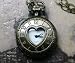 Vintage Jewelry - Vintage Victorian Enchanting Petite Heart Shaped Antique Quartz Locket Watch Necklace - Boxed & Gift Wrapped