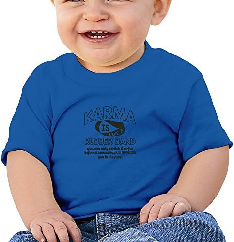 Kids Baby Karma Is Like A Rubber Band Funny Cool Unique T Shirt