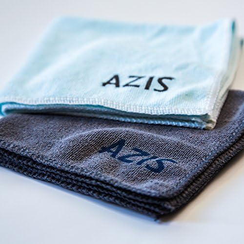 AZIS Microfiber Cleaning Cloths with Storage Drawstring Bag