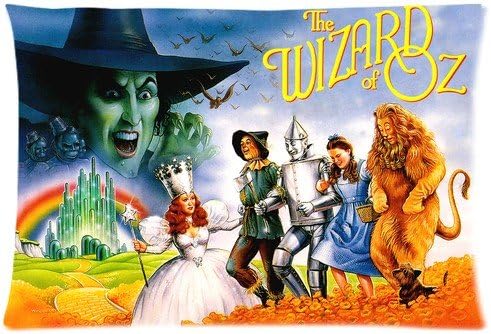 Accurate Store American musical fantasy adventure film The Wizard of Oz Zippered Pillow case Covers Standard Size 20"x30" (one side)