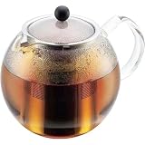 Bodum Assam 34-Ounce Glass Tea Press with Stainless-Steel Filter