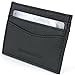 Genuine Leather Minimalist Wallet 7 Card Slots Front Pocket Wallet Card Case Blk