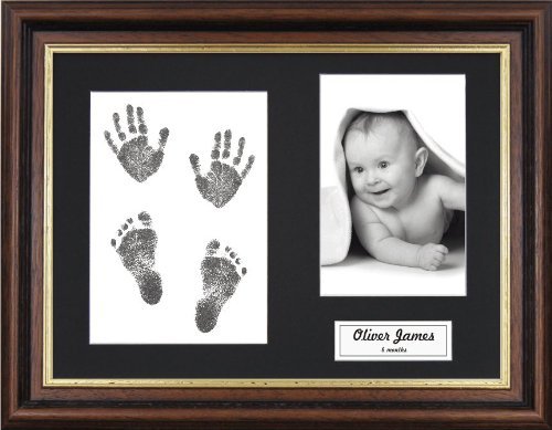inkless baby hand and footprint kit with frame