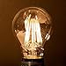 Brite Innovations Energy Saving 7-Watt LED Filament Light Bulb Soft White 2700K - Exact Equivalent Replacement to Standard Incandescent A19 60W Classic Bulb