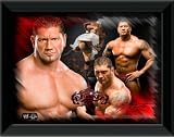 Batista Official Framed Montage Desktop Print, WWE.
