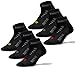 Thirty 48 Low Cut Cycling Socks for Men and Women | Black Mixed 6-Pack - Large