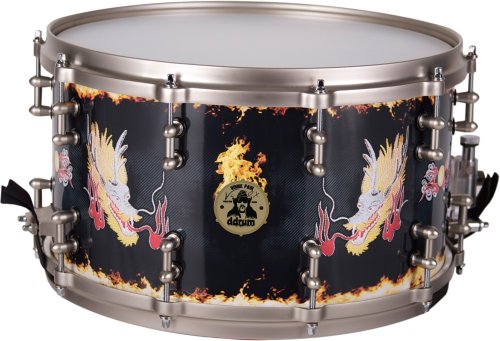ddrum Vinnie Paul Signature 8x14 Maple Snare Drum with Custom Dragon Graphic