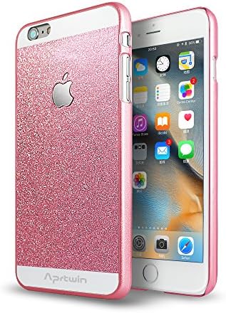 iPhone 6S Plus Case, iPhone 6 Plus Case, Aprtwin® Fashion Style Case, Luxury Hybrid TPU Hard Shiny Bling Glitter Sparkle With Crystal Rhinestone Back Case for iPhone 6/6S Plus (5.5Inch)[Pink]