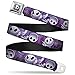 Buckle-Down Seatbelt Belt - Jack Expressions/Ghosts in Cemetery Purples/Grays/White - 1.5