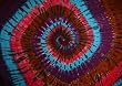 Sarong, Tie Dye - Blue, Brown, Purple and Red Spiral